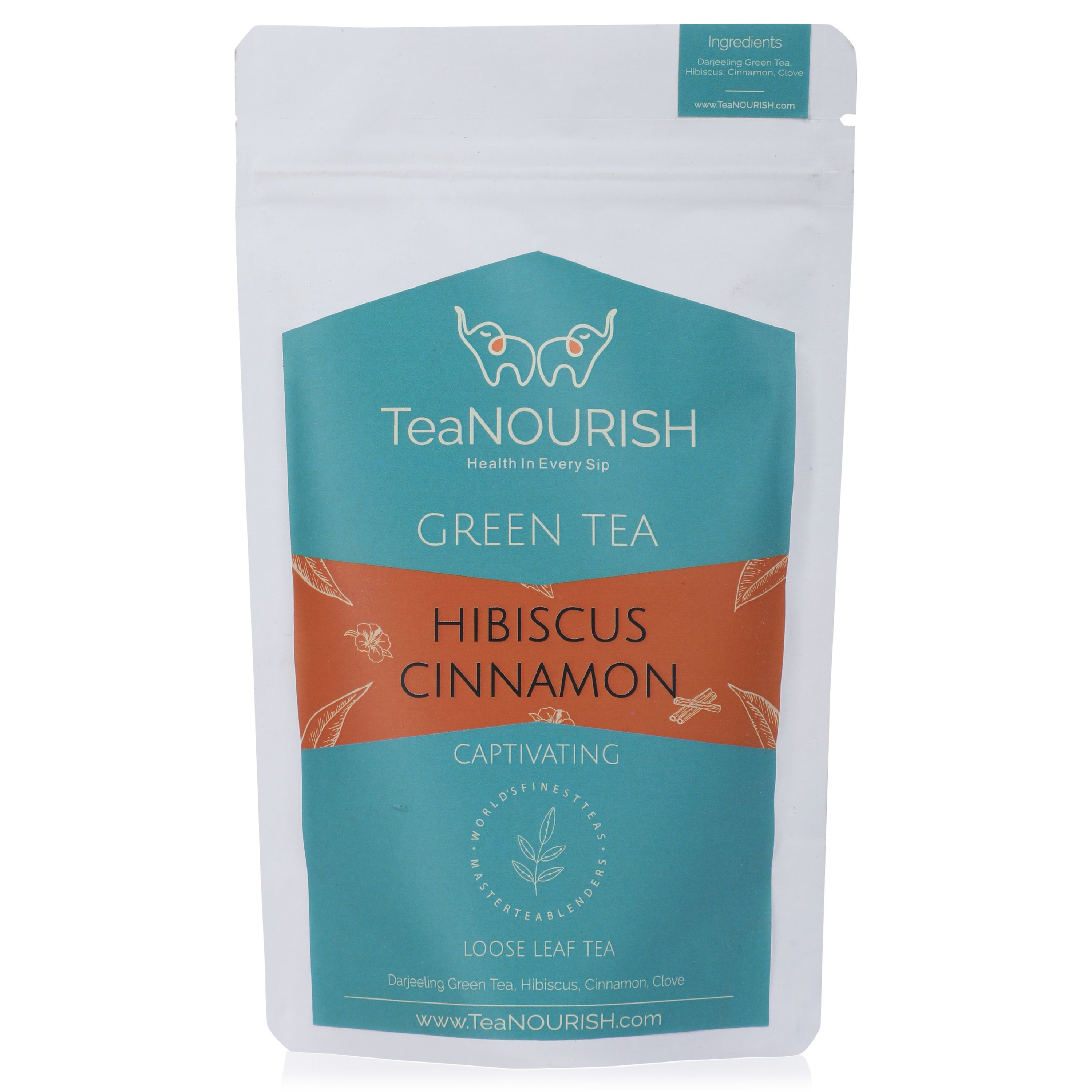Teanourish Hibiscus Cinnamon Green Tea